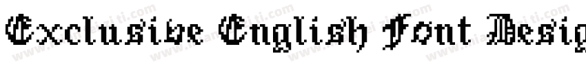 Exclusive English Font Design字体转换
